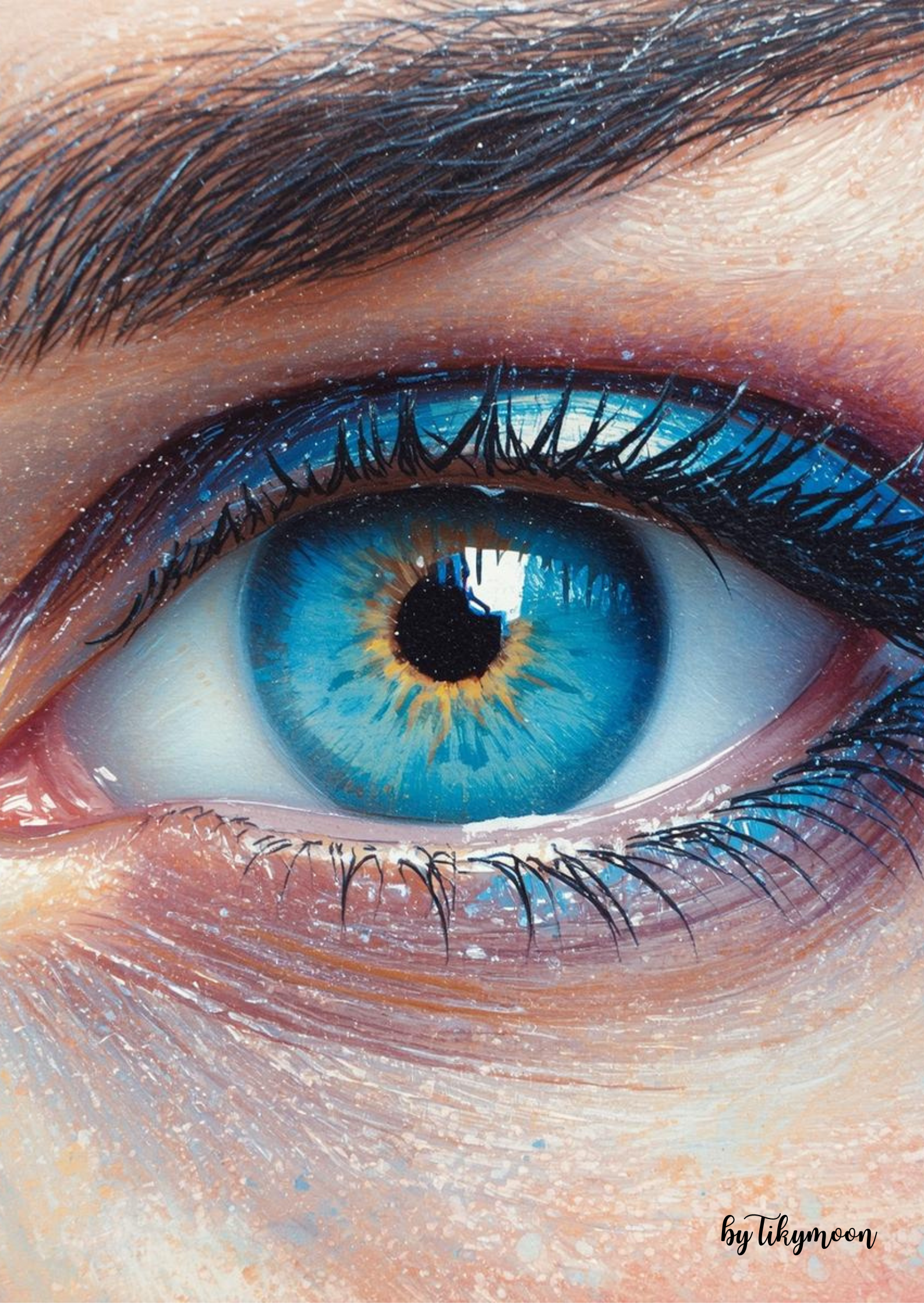 Auge Poster Digital | Mystisches Augen Wandbild Download