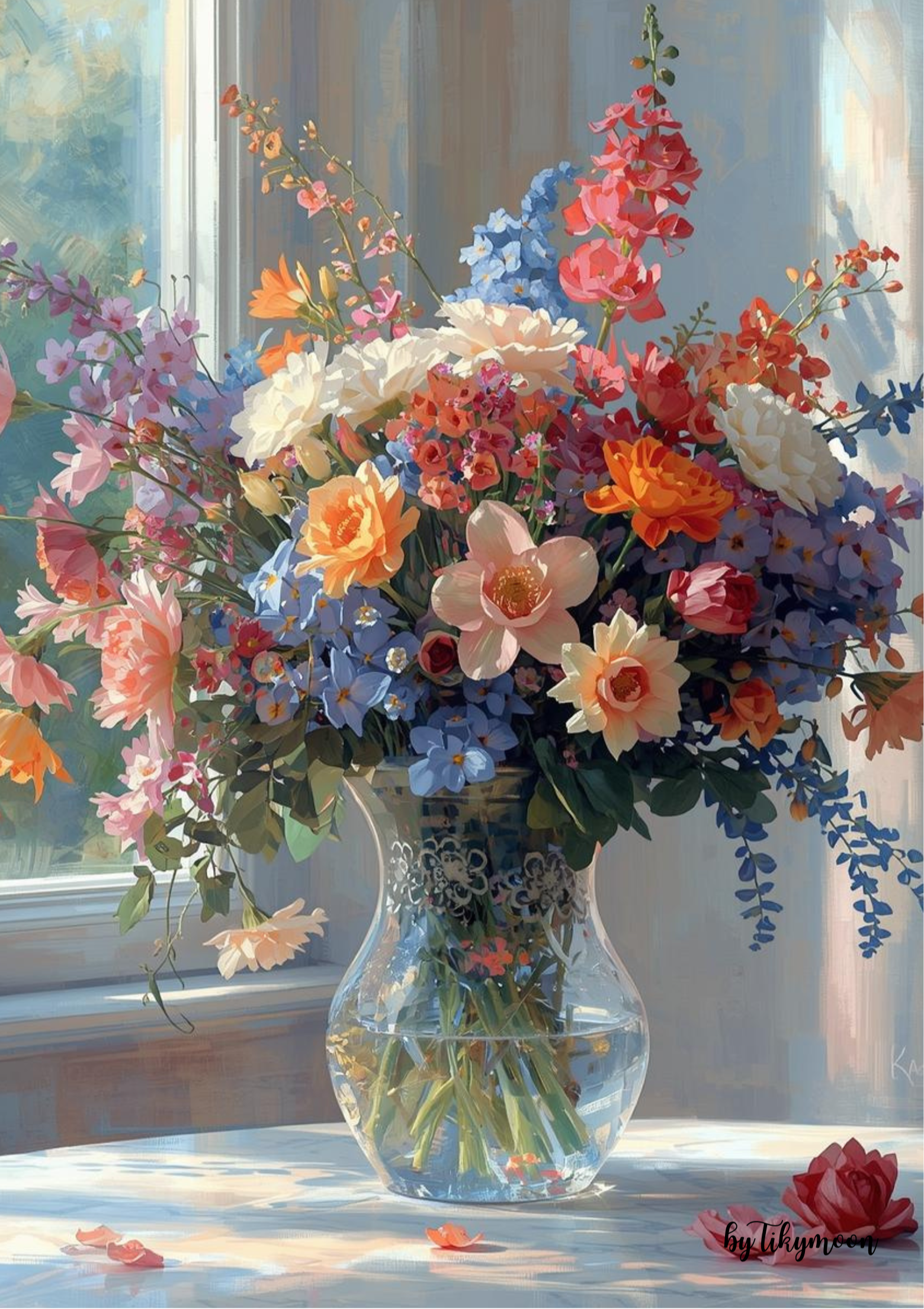 Blumen Poster Digital | Botanische Wandkunst Download