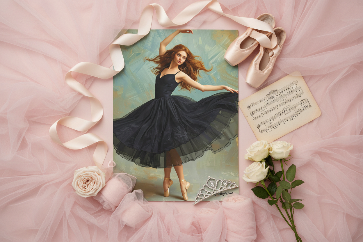 Ballerina Poster Digital | Tanz Wandkunst Download